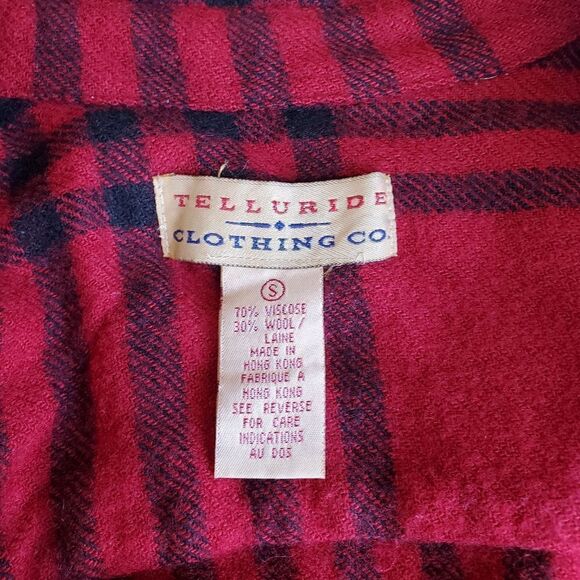 TELLURIDE CLOTHING Merino Wool Button Down Tucker Jacket Size Small Shacket - Picture 3 of 7